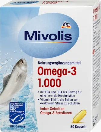 Mivolis Omega-3 1000 深海魚油膠囊 85g