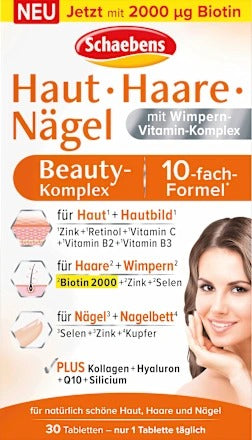 Schaebens Skin, Hair &amp; Nails Beauty Complex (30 pcs / 24 g)